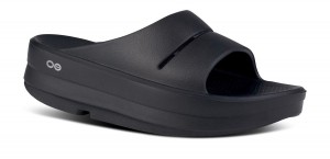 Oofos OOmega OOahh Sandal Black | 10329-TAWK